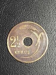 1950  YILI MADENİ 2.5 KURUŞ  ÇT TCM 0635