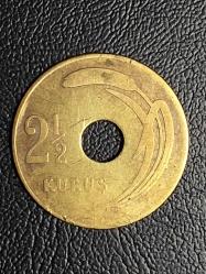 1949  YILI MADENİ 2.5 KURUŞ  ÇÇT TCM 1104