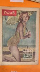 PAZAR AKTÜALİTE, SİNEMA, TİYATRO, MİZAH DERGİSİ - SAYI 199 - 17 TEMMUZ 1960 - BRIGITTE BARDOT - KADRİ YURDATAP - REHA YURDAKUL - PERVİN PAR - NEJAT SAYDAM - MAHİR ÖZERDEM - SEMİH SERLİ - EKREM DORA - SÜREYYA DURU - NÜZHET BİRSEL - ÖZDEMİR BİRSEL - YÜKSEL - NURİ ERGÜN - NİGAN HANÇER - LEYLA ALTIN - ARSLAN ALTIN - SEZER SEZİN - KENAN ARTUN - NURHAN NUR - ATİF YILMAN - FERİDUN KARAKAYA - MEMDUH YULAN - HÜSEYİN KASİ - GAZANFER ÖZCAN - RAUF ULUKUT - DENİZ UYGUNER - MUHTEREM NUR - YILMAZ DURU - NUUFER DURU - İHSAN TOMAÇ - SALTUK KAPLANGİ - MEHMET ÖZELTİ - NECDET TOSUN - GÖKSEL ARSOY - KADİR SAVUN - EFGAN ELEKAN - NURAY ÇALA - GÜLİSTAN GÜZEY - SADAMAN AYSAN - OKTAY DURUKAN - EROL TAŞ - HULUSİ KENTMEN - HAYATİ HAMZAOĞLU - SUPHİ KANER - SEMİH SEZER - FATMA GİRİK - SABİHA İZET - NUSRET ÖZKAYA - ÖMER FARUK - BENGİN ARDA - FAHRİ DANIŞMAN - ORT ELMAS - CAHİT GÜNAL - NURAY USLU - BAKİ TAMER - NEVZAT OKÇUĞLU - RENAN FOSFORNE - HİKMET SERÇE - MUHTEŞEM DUR - HÜSNÜ CANTÜRK - HAYRETTİN İT - N  - 20 SAYFA