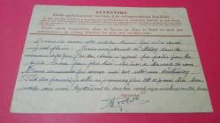 1941 FRANSA KARTPOSTAL