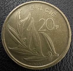 Belçika 20 Frank, 1981