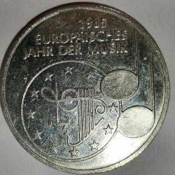 ALMANYA 1985  5 MARK  HATIRA  AVRUPA MÜZİK YILI