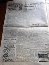 Cumhuriyet Gazetesi - 19 Mart 1949 -  adriyatik kıyıları karışıyor Cumhuriyet Başmakale - Atlantik Paktının metni dün yayınlandı - Bevin nutkunda bizim vaziyetimizden bahsetti - Atlantik Paktına giren devletleri gösterir harita - İstanbul'da bir casus şebekesi yakalandı - sovyetlerin Atlantik Paktına karşı tedbirleri - heybeli Deniz Harp okulu'ndaki törende harita önünde izahat fotoğraf - Amerikalı moda kraliçesi Tena Leser ile mülakat - Doktor Milton dün Amerikan haberler bürosunda kör bir Türk gencine kabartma bir kitap okutuyor fotoğraf - Stalin'in Planları yazan İngiltere'ye sığınan Sovyet yarbayı Gregoriy Tokayev - Balat'taki Ekmek fabrikası - Yunus Emre'nin meçhul kalmış divanı bulundu - mason derneği ve meclis - Şarlo Diktatör yakında Lale ve ar sinemasında - İdil biret Paris'e gitti fotoğraf - Safiye Ayla Necati Tokyay her akşam Taksim kristal salonunda - Zehra Bilir Hakkı Derman Şerif İçli Mefharet Yıldırım Lale saz salonunda - bugünkü radyo programı - arı unları -Volvo kamyon