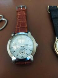 Casio Quartz Chronograph Saat | Deri Kordon | Çalışır Durumda