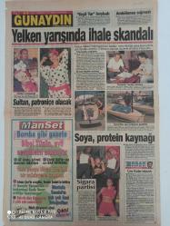 Sabah Günaydın Spor Gazetesi Doğum Günü Gazetesi-17 Ağustos 1996-yakup gür-atalay-türkan şoray-Erhan balcı-mehmet atakan-yelken yarışında ihale skandalık-new york-turizm bakanlığı-yeşil tur-sadık mantık-manşet-sigara partisi-soya protein kaynağı-ali bektan-cimbom-sarı kırmızı-galatasaray-trabzon-trabzonspor teknik direktörü Şenol güneş-ankaragücü-antalya-hayrettin-beşiktaş eczacıbaşı-cüneyt Yalçın kılıç-Darıca belediyesi -sayfa sayısı 2 dir