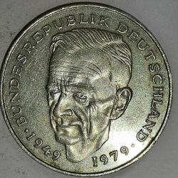 ALMANYA 1990 D   2 MARK HATIRA Dr.Kurt Schumacher. 30. Yıldönümü - Federal Cumhuriyet (1949 - 1979)