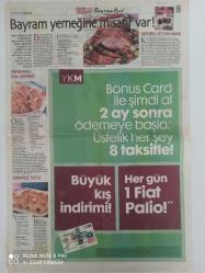 Sabah Günaydın Bayrama özel Gazetesi Doğum Günü Gazetesi-17 Ocak 2005-bonus-bonus kart-ykm-bayram yemeğine misafir var-sebzeli et dolması-ıspanaklı kol böreği-sürpriz tatlı-tatlı tarifleri-börek tarifi-dolma tarifi-hıncal uluç-nur ertürk-esra ceyhan-trt 1-kanal d-show tv-star-atv-atilla dorsay-alternatif menü-Kadir çöpdemir-atv-kanal 7-samanyolu-matrix-cehennemde-dürüst oyun- -sayfa sayısı 2 dir