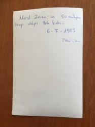 MERAL ZEREN'İN 50 MİLYON LİRAYA EMİRGAN'DA SATIN ALDIĞI YALI KATININ 6 TEMMUZ 1983 YILINDA ÇEKİLMİŞ ORİJİNAL 2'Lİ FOTOĞRAF SETİ - 18 x 12 cm EBADINDA
