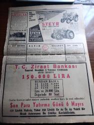 Cumhuriyet Gazetesi - 9 nisan 1955 - emeklilere de ikramiye verilmesi düşünülüyor - basına dair yeni kanun teklifi - Mimar Sinan anıldı - genç takımımız dün macarlara 3-0 yenildi fotoğraf - Türk ve Lübnan Devlet reisleri savarona'nın güvertesinden donanmayı seyrederken fotoğraf - Adnan Menderes ve Lübnan başvekili yassıada'da fotoğraf - gerekirse Kıbrıslı Türkler silaha da sarılacaktır - İstanbul konservatuvarı şehir korosu İtalya'ya gidiyor fotoğraf - Kıbrıs Türk kurumları Federasyonu Başkanı faiz kaymak - Hacı Kurye Yazanlar Nihal Karamağaralı ve Va Nü yazı dizisi - Jules Verne hakkında yazan A. Adnan Adıvar - cinsiyet değiştirmek isteyenler çoğaldı - otel yazan Burhan Felek - Galatasaray Emniyet maçı - lig maçları için istenen İngiliz hakem gelmiyor - sarışın şeytan başrolde Gina Lollobrigida Şan sinemasında - şehir tiyatrosunda hava parası oyunu - 1954-1955 Yunus Nadi mükafatı en güzel fikir yazısı - dünya karikatürleri - Ziraat Bankası - Steyr dizel traktörleri