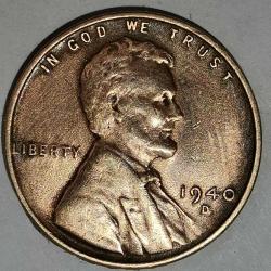 LOT.4 » AMERİKA 1940 D   1 CENT BUĞDAY CENT