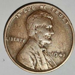 AMERİKA 1941    1 CENT BUĞDAY CENT