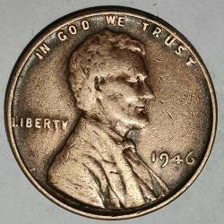 AMERİKA 1946    1 CENT BUĞDAY CENT