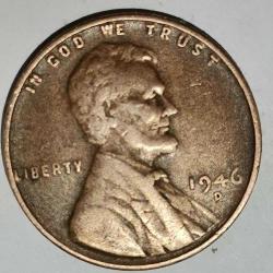 LOT.365 » AMERİKA 1946 D    1 CENT BUĞDAY CENT