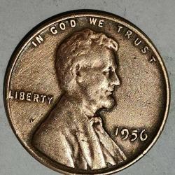 LOT.7 » AMERİKA 1956        1 CENT BUĞDAY CENT