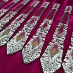 VINTAGE STAINLESS STEEL GERMAN MODEL , 12 ADET YEMEK BIÇAĞI