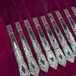 VINTAGE STAINLESS STEEL GERMAN MODEL , 12 ADET YEMEK BIÇAĞI