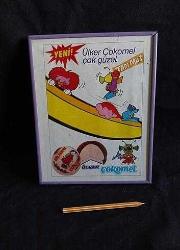 Antika - Eski dönem çokomel reklamı çerçeve - kitantik - kitaLog