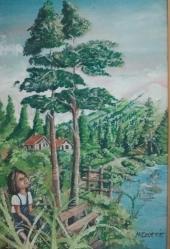 Yağliboya tablo antika
