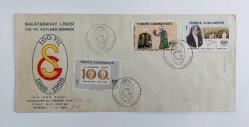 Galatasaray Lisesi, İlk Gün Zarfı. 100. Yıl (1868-1968) Kutlama Derneği İstanbul 01 Eylül 1968 Temalı, Tam Set Pulları İle İlk Gün Damgalı. (Haliyle)
