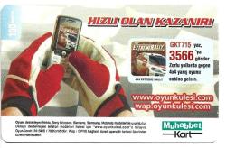 3K = TURKCELL * MUHABBET KART - 100 KONTÖR - SERT KARTON - TEMİZ ve NADİR