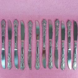 VINTAGE STAINLESS STEEL GERMAN MODEL , 12 ADET YEMEK BIÇAĞI
