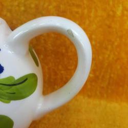 VINTAGE EL BOYAMA ÇİÇEKLER RESİMLİ SERAMİK DEMLİK