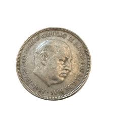 LOT.2 » 1957 ispanya 5 ptas madeni para ÇT