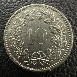 İsviçre 10 Rappen 1973