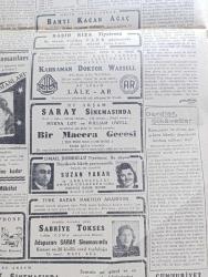 Cumhuriyet Gazetesi - 3 Ekim 1946 - yeni bütçe yazan Nadir Nadi Başmakale - boğazları müdafaası - Amerika'nın Rusya'ya verdiği notada ileri sürdüğü esaslar - Nürnberg mahkemesi kararının akisleri - bütün dünya basını harb suçluları için verilen kararları türlü türlü tefsir ediyor - Göring ölüm hücresinde bir gazeteciye beyanat verdi fotoğraf - Haydarpaşa numune Hastanesi'nin bahçesinde yeni bir verem pavyonunun temeli atıldı fotoğraf - Moskova radyosunun uydurma haberi - Türkiye'de İngiliz üsleri olduğu hakkında Rus iddiaları - Mısır'da kabine buhranı sona erdi - Beynelmilel nakit sandığına Türkiye'de dahil oldu - buğday ve un satışları - yarı şaka yarı ciddi yazan Burhan Felek - İktisat fakültesinin on yıllık faaliyeti yazan profesör Ziyaeddin Fahri Fındıkoğlu - Raşit Rıza Tiyatrosu bu akşam Yeşilköy Park gazinosu'nda - İsmail dümbüllü ve Suzan yakar Büyükada iskele gazinosu'nda - Anadolu turnesine çıkan Sabriye tokses 4 Ekim Adapazarı Saray sinemasında -  kanlı gölge İpek sinemasında