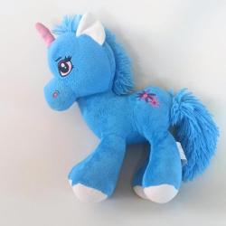 Antika - Unicorn Pony Tek Boynuzlu Mavi Peluş At - kitantik - kitaLog
