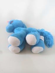 Unicorn Pony Tek Boynuzlu Mavi Peluş At