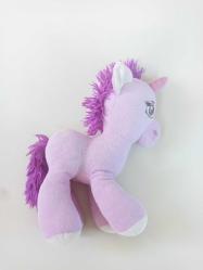 Unicorn Pony Tek Boynuzlu Pembe Peluş At