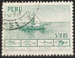 +++ PERU BALIKÇILIK ve BALIKLAR        1951    - DAMGALI