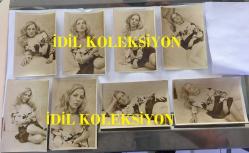 YEŞİLÇAM'IN DEĞERLİ OYUNCUSU HÜLYA TUĞLU'NUN ORİJİNAL 8'Lİ FOTOĞRAF SETİ - 18 x 12 cm EBADINDA - HÜLYA TUĞLU DEKOLTE GİYSİLERİYLE ÖZEL OLARAK POZ VERİRKEN ÇEKİLMİŞ 8 FARKLI KARE