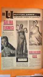 PAZAR AKTÜALİTE, SİNEMA, TİYATRO DERGİSİ - SAYI : 528 5 KASIM 1966 - Cüneyt Arkın-Nilüfer Koçyiğit-Gülsüm Kamu-TÜLAY ERDENİZ – FERHAN TANSELİ – NACİ TANSELİ – MUALLA KAYNAK – DICLEHAN BABAN – SALİHA TEKNECİ – GÖNÜL BEYHAN – GÜLDEREN ECE – SEMRA ECE – TÜLİN ELGİN – LEYLA SAYAR – KENDİ KENDİNİ HARCIYANLAR – KARAGÖZ’ÜN MACERALARI – ATEŞ BACAYI SARDI – PAPATYA – 39 MUSTAFA – VE ALLAH GENÇLERİ YARATTI – KARANLIKTA UYANANLAR – HİZİT YAŞAYANLAR – EZRAİLİN HABERCİSİ – KÜÇÜK KAHRAMAN – ÖLÜM PAZARI – ON KORKUSUZ KADIN – FİLİNTA KOVBOY – KIZLAR PANSİYONU – İKİMİZE BİR DÜNYA – ASKER ANASI – TOKALON PRETTY QUICK – HORIZON 1966 ART FOTOGRAFI – UNUTTUKLARINIZ – DÜN VE BUGÜN – PARİS SÜKSESİ - 16 SAYFA