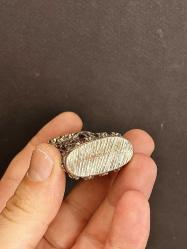 1900's KOMPLE GÜMÜŞ GRAVÜR İŞÇİLİKLİ ESKİ ANTİKA GÜMÜŞ KİBRİTLİK KOLEKSİYONLUK