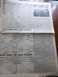 Cumhuriyet Gazetesi - 2 nisan 1955 - hayırlı bir ziyaret yazan Nadir Nadi Başmakale - Lübnan Cumhurreisi Camille Chamoun dün Ankara'ya geldi - Türk ve Lübnan Cumhur reisleri dün hava meydanı'nda milli marşları dinliyorlar fotoğraf - misafir devlet reisinin eşi ile meclis reisi Refik koraltan başvekil Adnan Menderes ve diğer kişiler hava meydanını terk ederlerken fotoğraf - Ahmet Emin Yalman'a yapılan Malatya suikasti davasının temyiz mürafaası yapıldı - İngiltere'nin Bağdat paktını iltihakı hakkında Adnan Menderes'in demeci - Nazım Hikmet Beyrut'a geliyor - Üsküdar ve Kadıköy tramvayları işletmesi E.T.T idaresini devrolunurken sevinçten ağlayan tramvaycı fotoğraf - Hacı Kurye Yazanlar Nihal Karamağaralı ve Va Nü yazı dizisi - cezayir'de fevkalade ahval ilan edildi - Çorumda erkek Muallim mektebi açılıyor - meslek gayreti ve ahlak yazan Burhan Felek - milli takımımız dün resmen açıklandı - bugünkü mühim basketbol maçı Fenerbahçe Galatasaray -  Sümer sineması tahliye ediliyor