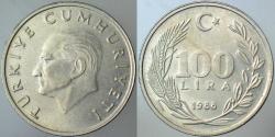 TÜRKİYE CUMHURİYETİ 100 LİRA 1988 ÇİLALTI(-) KONDİSYON.