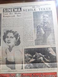 Cumhuriyet Pazar Gazetesi - 9 Aralık 1951 - Doğan Nadi Yedi Dakika Köşe Yazısı - Mısır Kumar Oynuyor -İngiliz karikatürü - Eskiler Ne Alemde Kontrbasçı Ali Sonat yazan Zahir Güvemli - Boş Vakitlerinizi Hoş Geçirmek İçin - Ziyafet Hikaye Yazan Alexander Woolcott - Bir Put Devrildi Rusya'da Gördüklerim Arthur Köstler'in hikayesi - Zabıta Tarihinde Aşk Faciaları yazan Feyyaz Tokar - İşin Şaka Tarafı Köşesi  - Karlı Dağların Kış Misafirleri - İki Bin Yıl Önce Öldürülen Bir Adamın Cesedi Bulundu fotoğraf - İstanbul Radyosu Nasıl Çalışır yazan Necdet Evliyagil - Jacques Thibaud Şehrimizde fotoğraf - Bizim Artistler Nebile Teker fotoğraf - Sinema Yeni Bir Moda Rengarenk Saç Zsa Zsa Sari fotoğraf - Hayat Acıları Filminde Münevver Coşkun Cahid Irgat Bn. Peruz fotoğraf - Franchot Tone İle Barbara Payton Ayrıldılar -  gözyaşları sayesinde yıldız olan kız Maria Fiore fotoğraf - İster İnan İster İnanma Köşesi - Bette Davis - Walter Pigeon - Güneş Yılda En Aşağı 2 Kere Tutulur - Krala Hükmeden Aslan