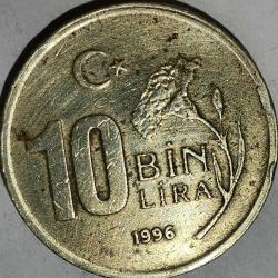 TÜRKİYE  1996  10 BİN LİRA