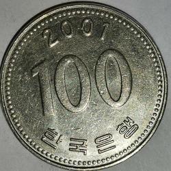 GÜNEY KORE  2001  100 WON