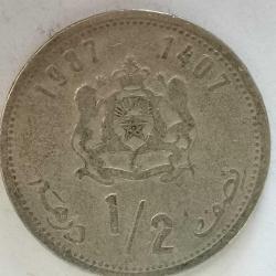 FAS  1987    1/2  DİRHEM