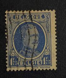 Belçika Pulu - Belgium Stamp - Postadan Geçmiş Pul Filateli - DAMGALI -BELÇİKA KRALI  I. ALBERT TEMALI PUL , 1.75 PARA - YABANCI PULLAR - NOSTALJİK DOĞUM GÜNÜ HEDİYESİ