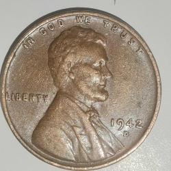 AMERİKA  1942 D  1 CENT  BUĞDAY CENTİ