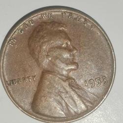AMERİKA  1953  1 CENT  BUĞDAY CENTİ