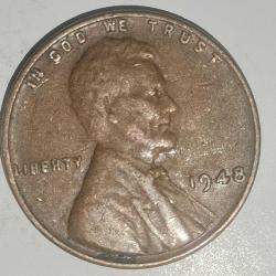 AMERİKA  1948   1 CENT  BUĞDAY CENTİ