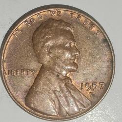 AMERİKA  1957 D   1 CENT  BUĞDAY CENTİ
