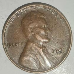 AMERİKA  1951    1 CENT  BUĞDAY CENTİ