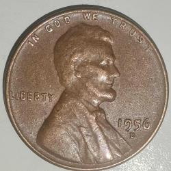 AMERİKA  1956 D    1 CENT  BUĞDAY CENTİ