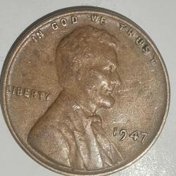 AMERİKA  1947    1 CENT  BUĞDAY CENTİ